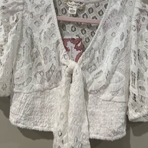 Elegant White Lace Blouse